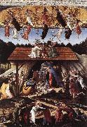 BOTTICELLI, Sandro Mystical Nativity fg oil painting on canvas